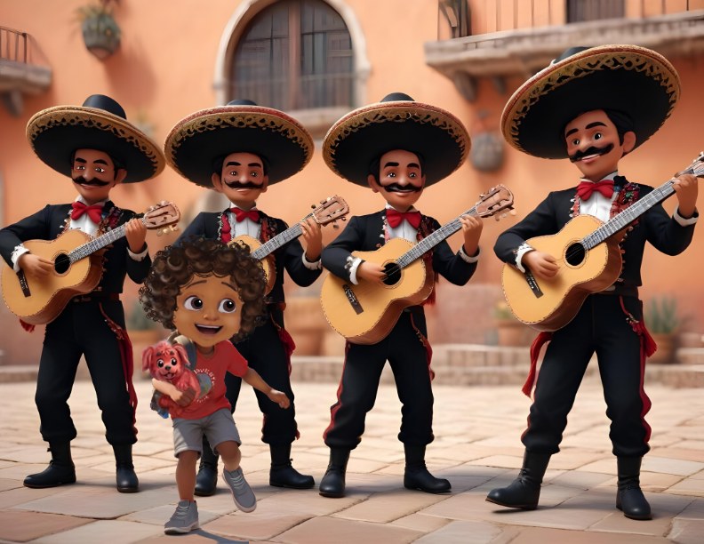 Interior illustration (Mariachi scene)